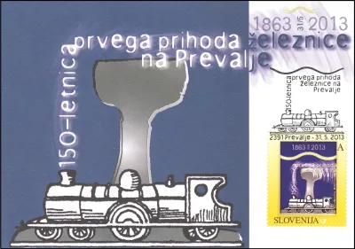 150 - LETNICA PRVEGA PRIHODA ŽELEZNICE NA PREVALJE